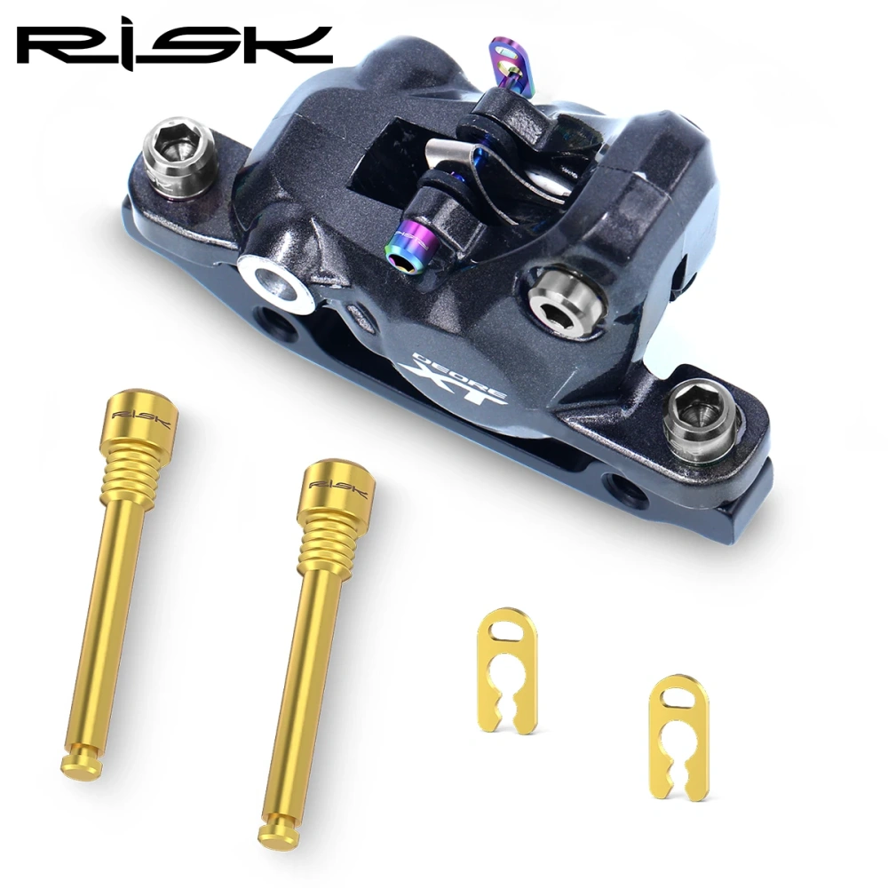 RISK Mountain Bike Oil Disc Brake Insert Screw Titanium Alloy XT XTR Disc Brake Clamp Fixing Screw