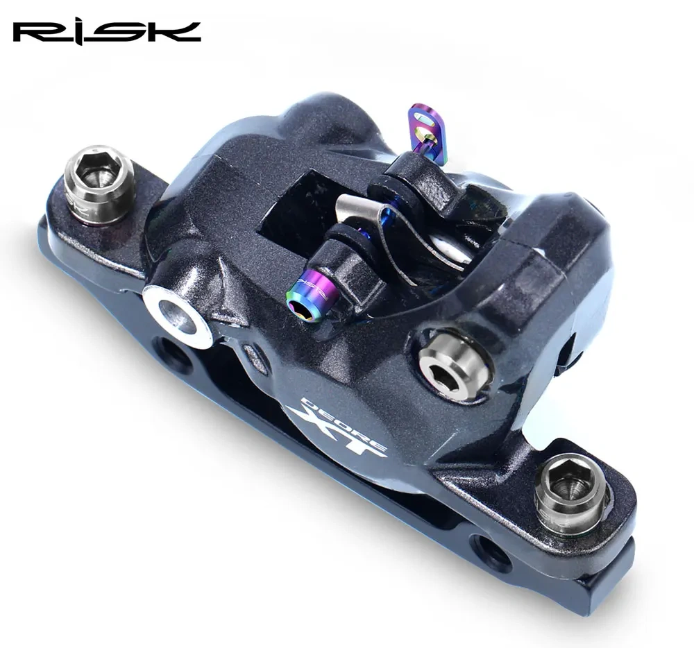RISK Mountain Bike Oil Disc Brake Insert Screw Titanium Alloy XT XTR Disc Brake Clamp Fixing Screw