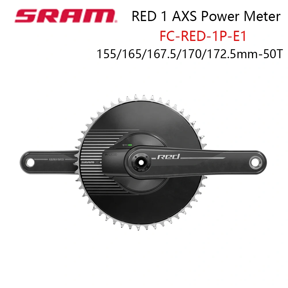 SRAM RED 1 AXS Power Meter FC-RED-1P-E1 Direct Mount X-SYNC Chainring Carbon Crankarm 155/165/167.5/170/172.5mm 50T