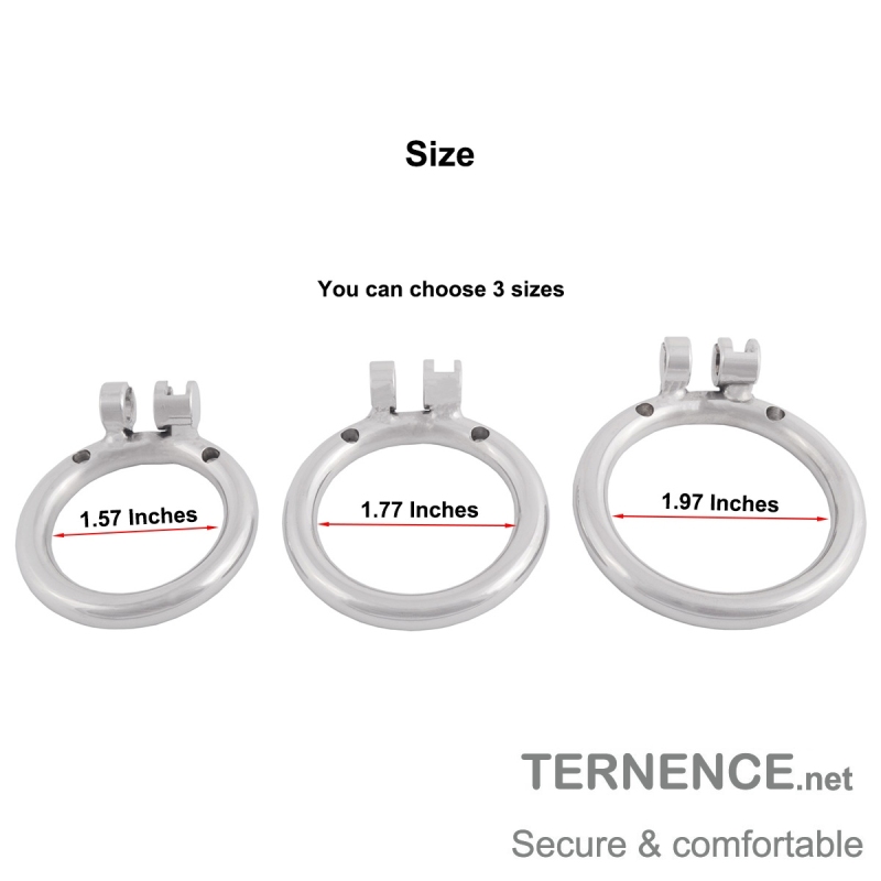 TERNENCE Stainless Chastity Device Base Ring Male Cock Cage Spares