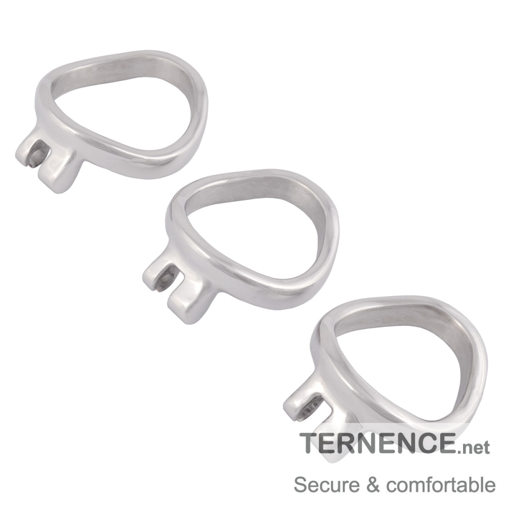 TERNENCE Ergonomic Design 304 Stainless Male Chastity Device Base Ring Spares
