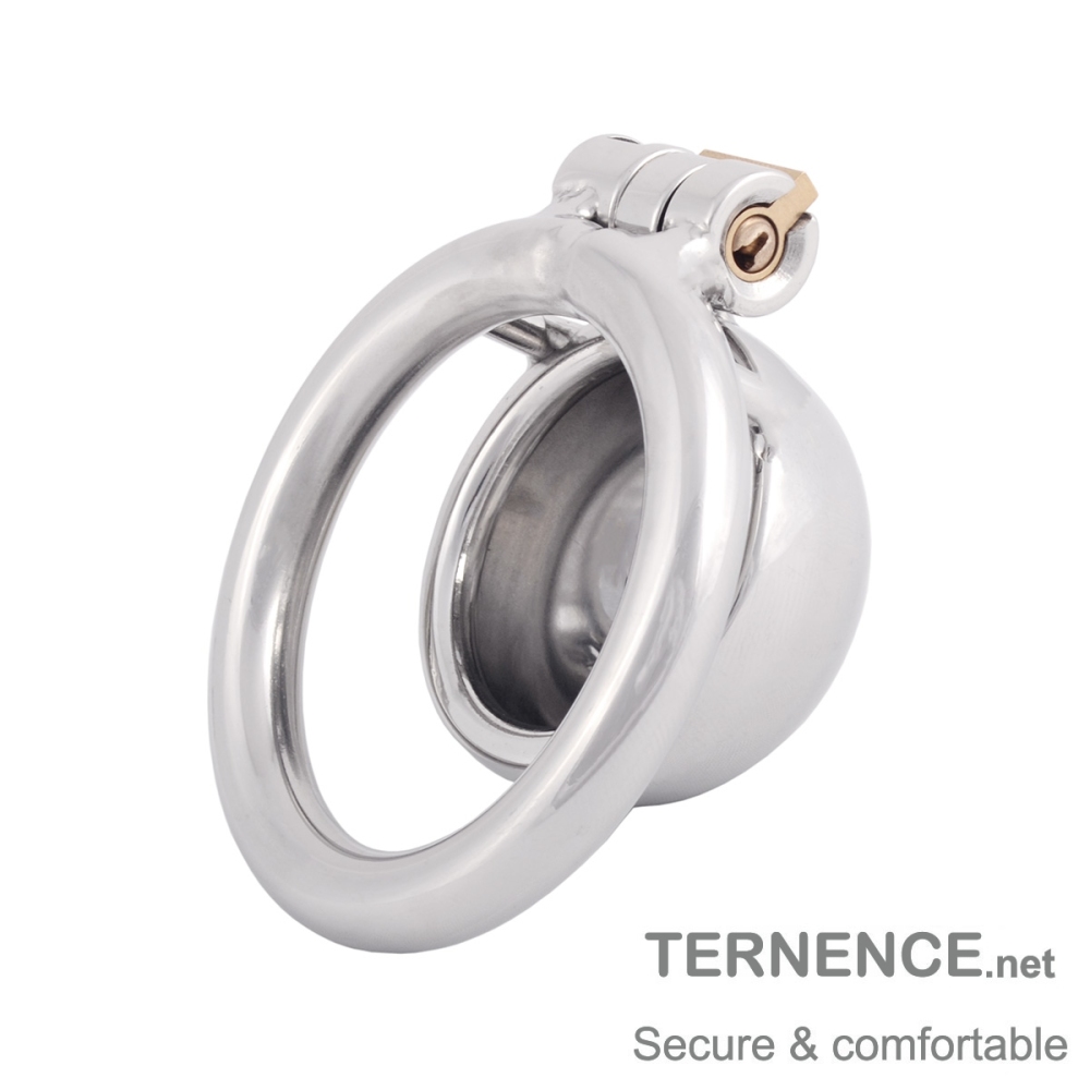 TERNENCE Metal Chastity Device Male Comfortable Virginity Lock Chastity Belt with Small Cage