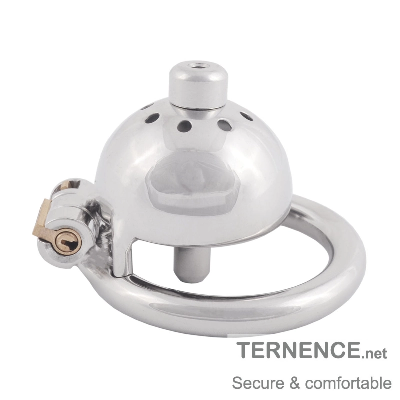 TERNENCE Stainless Steel Male Chastity Device Male Virginity Lock Cock Cage with Tube