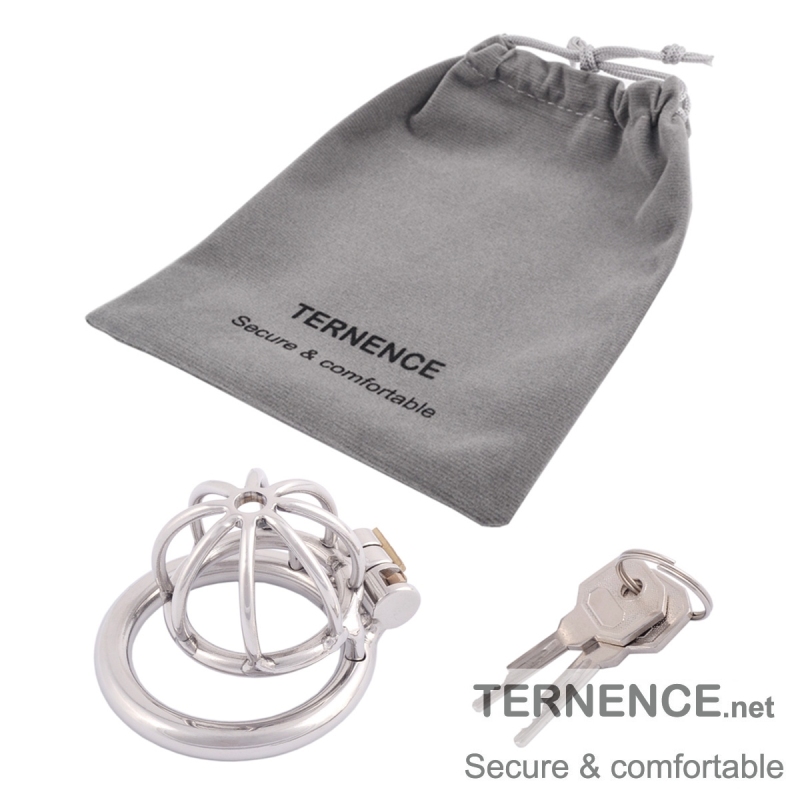 TERNENCE Metal Male Chastity Device Small 304 Steel Stainless Comfortable Cock Cage Adult Game Sex Toy