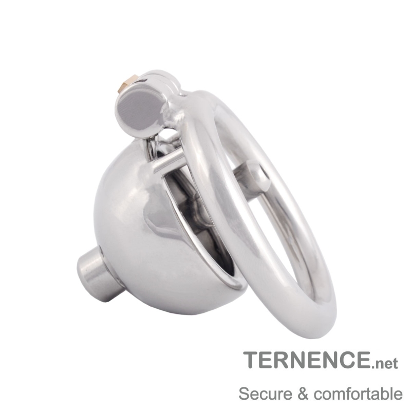 TERNENCE Stainless Steel Male Chastity Device Male Virginity Lock Cock Cage with Tube