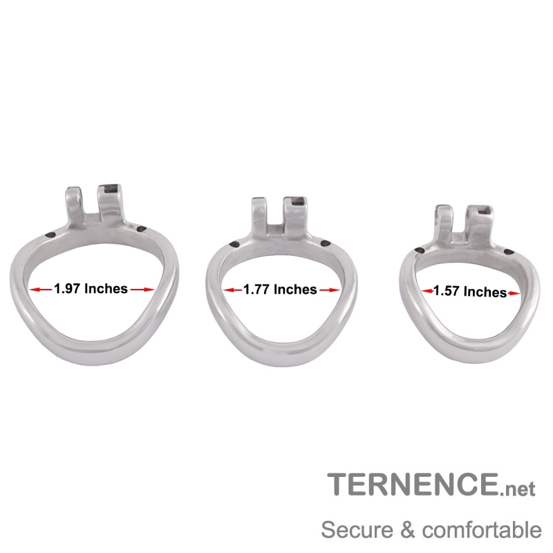 TERNENCE Ergonomic Design 304 Stainless Male Chastity Device Base Ring Spares