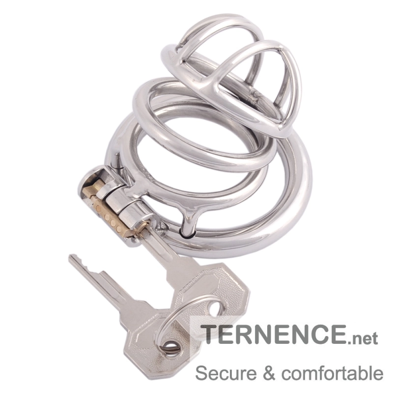 TERNENCE Medical Grade Stainless Chastity Device Male Cock Cage Adult Game Sex Toy