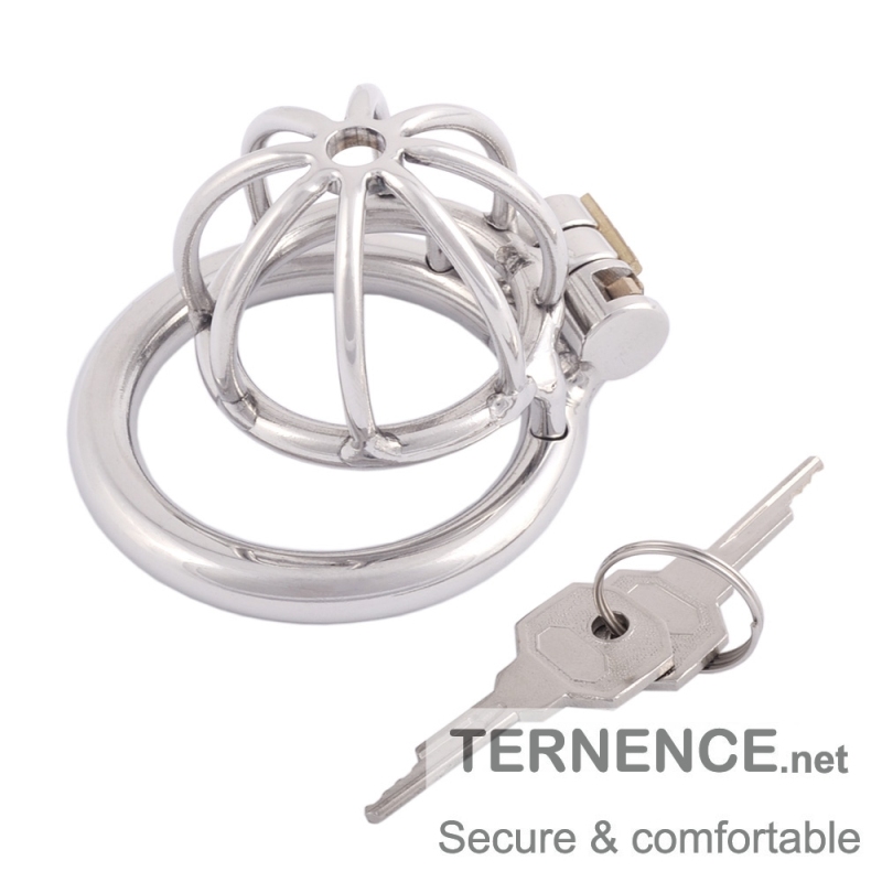 TERNENCE Metal Male Chastity Device Small 304 Steel Stainless Comfortable Cock Cage Adult Game Sex Toy