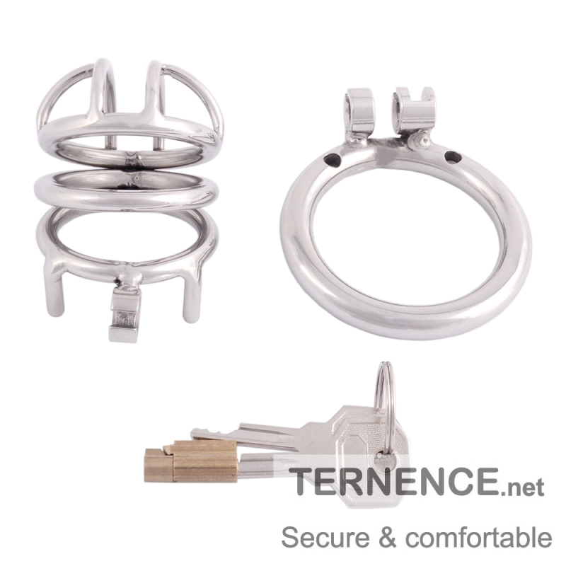 TERNENCE Medical Grade Stainless Chastity Device Male Cock Cage Adult Game Sex Toy