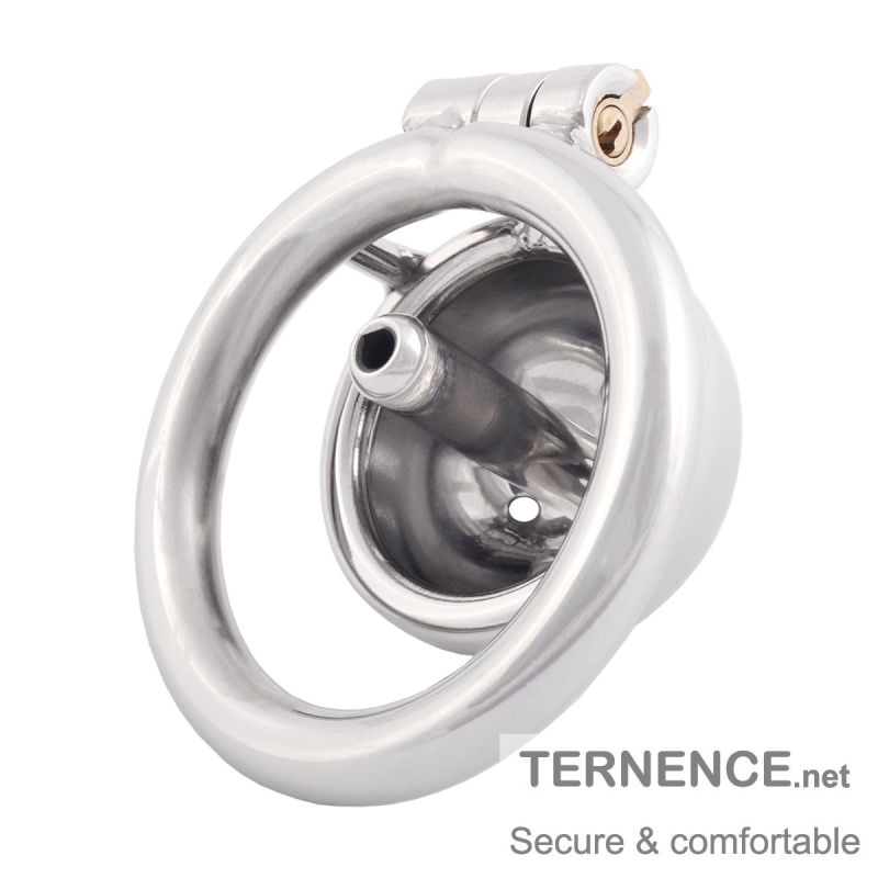 TERNENCE Stainless Steel Male Chastity Device Male Virginity Lock Cock Cage with Tube