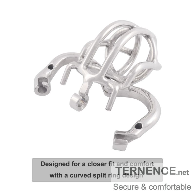 TERNENCE Ergonomic Design Chastity Device 304 Steel Stainless Easy to Wear Male Virginity Lock Chastity Belt