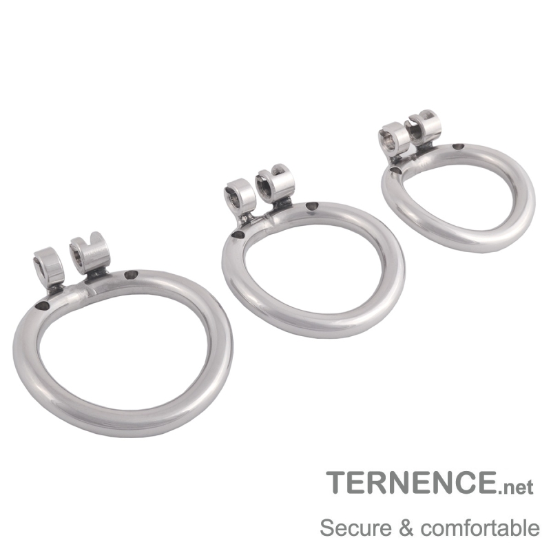 TERNENCE Stainless Chastity Device Ergonomic Design Cock Cage Base Ring Male Spares