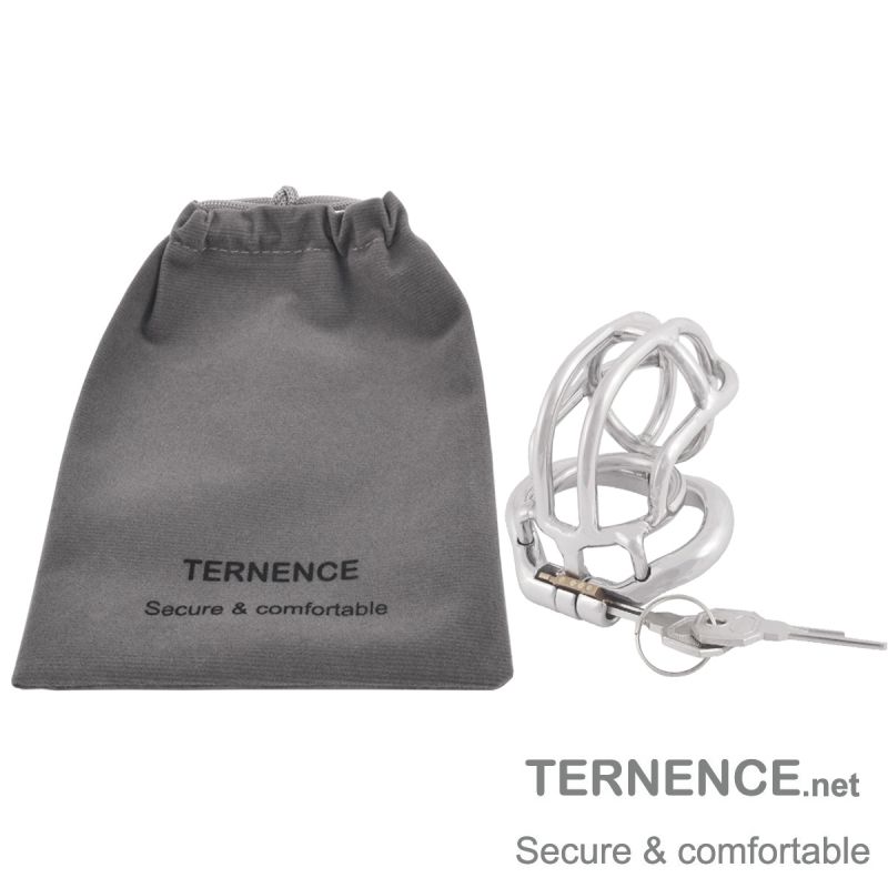 TERNENCE Ergonomic Design Chastity Device 304 Steel Stainless Easy to Wear Male Virginity Lock Chastity Belt