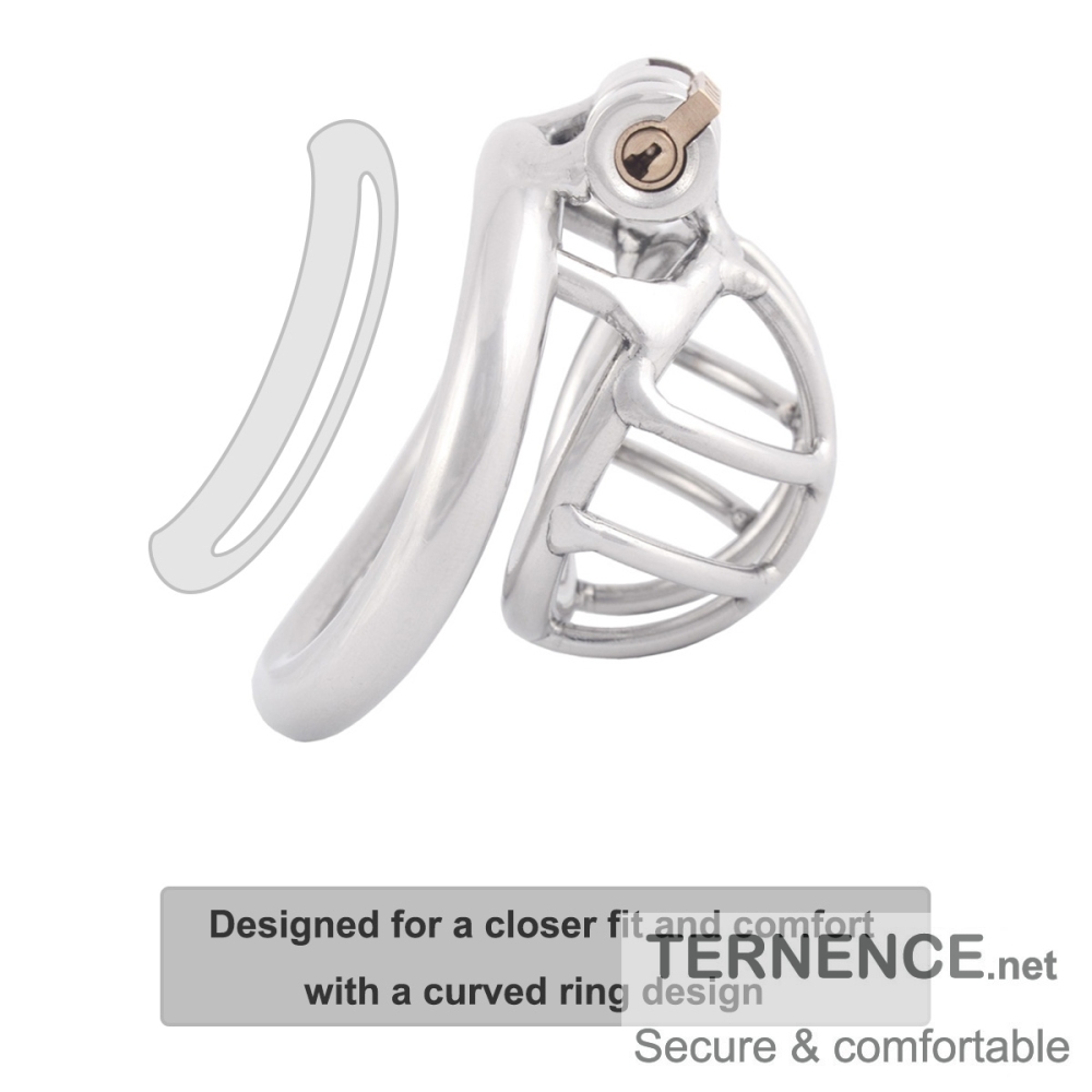 TERNENCE Stainless Steel Small Male Chastity Device Ergonomic Design Cock Cage
