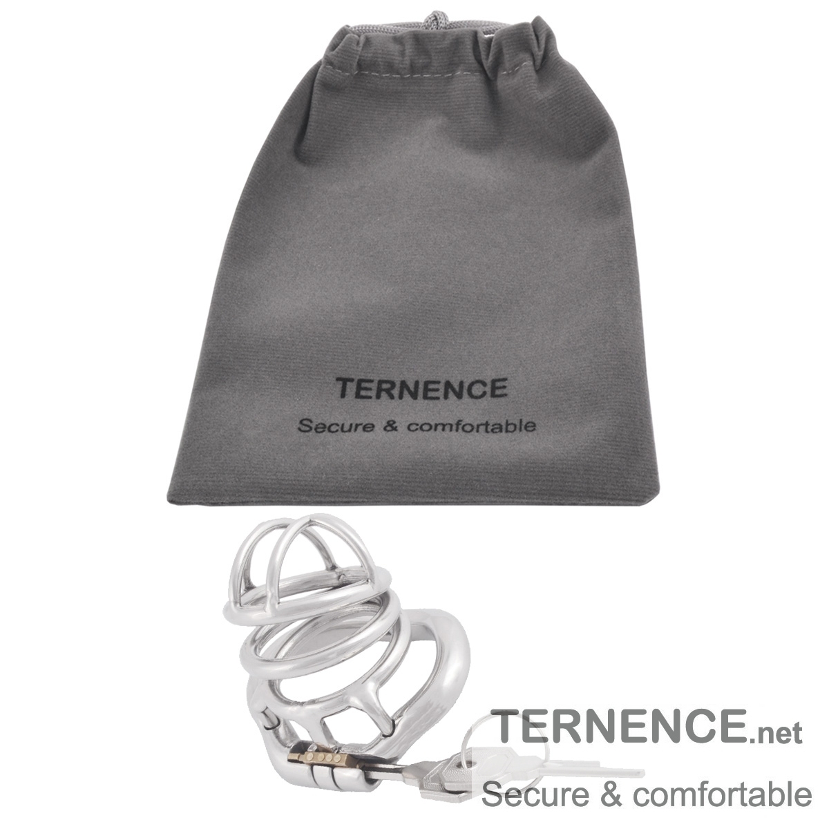 TERNENCE Stainless Steel Male Chastity Device Ergonomic Design Male Adult Game Sex Toy
