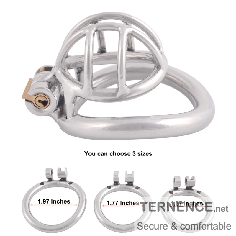 TERNENCE Stainless Steel Small Male Chastity Device Ergonomic Design Cock Cage
