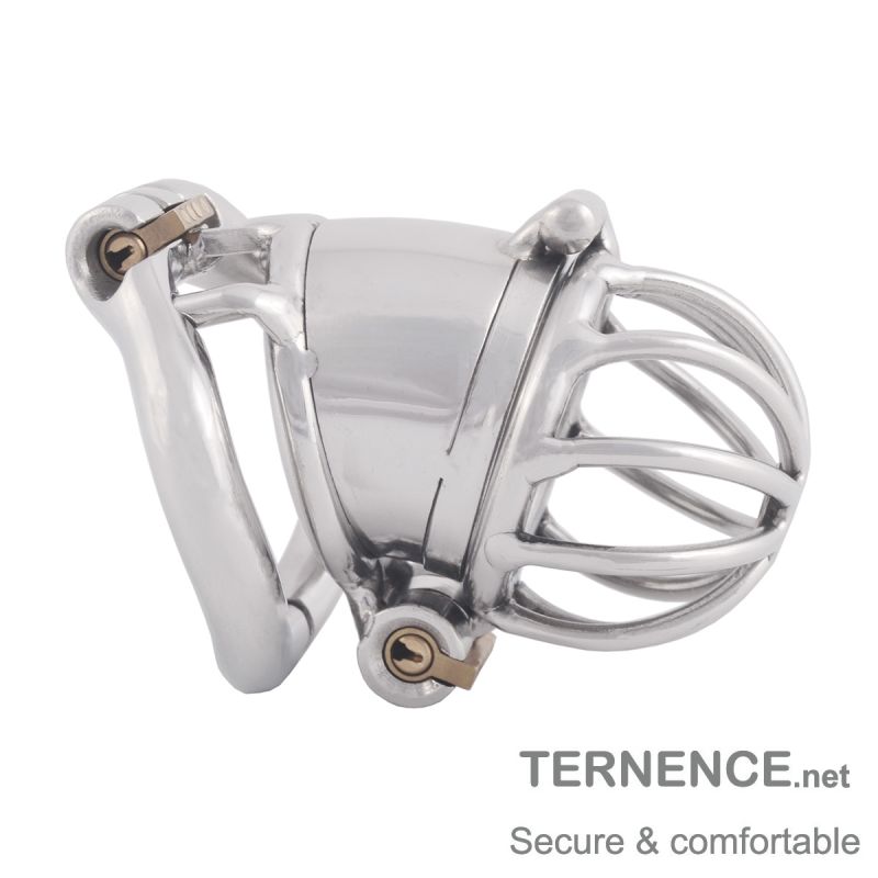 TERNENCE Ergonomic Design Chastity Device 2 Built-in Locks Male Chastity Belt Adult Game Sex Toy