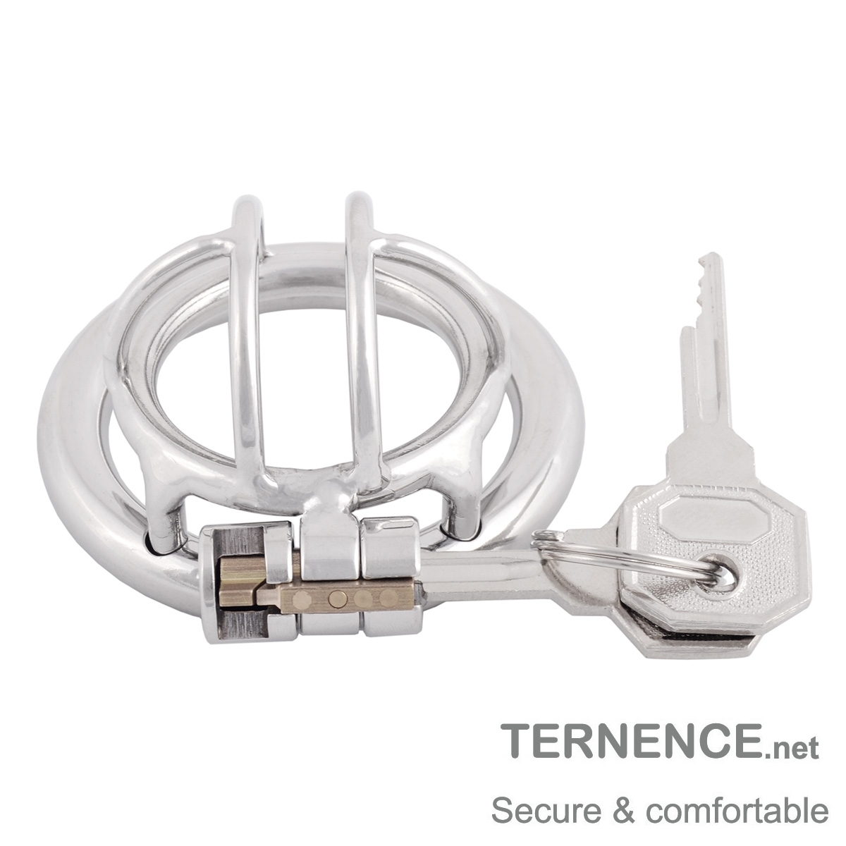 TERNENCE Men's Virginity Lock Belt Male Chastity Device Short Male Cock Cage for SM Penis Exercise Sex Toys