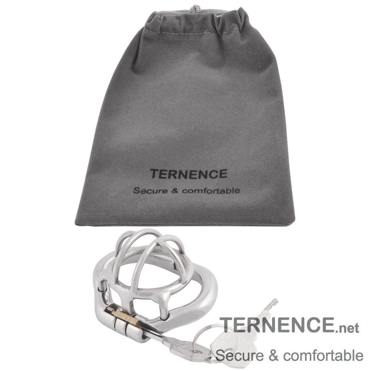 TERNENCE Super Small Stainless Steel Male Chastity Device Ergonomic Design Male Locked Cage Sex Toy