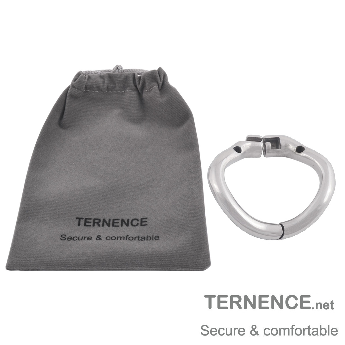 TERNENCE Ergonomic Design Stainless Chastity Device Cock Cage Base Ring Male Spares
