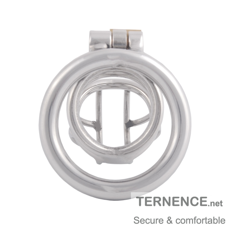 TERNENCE Stainless Steel Small Male Chastity Device Ergonomic Design Stealth Lock for Adults Solitary Extreme Confinement Cage