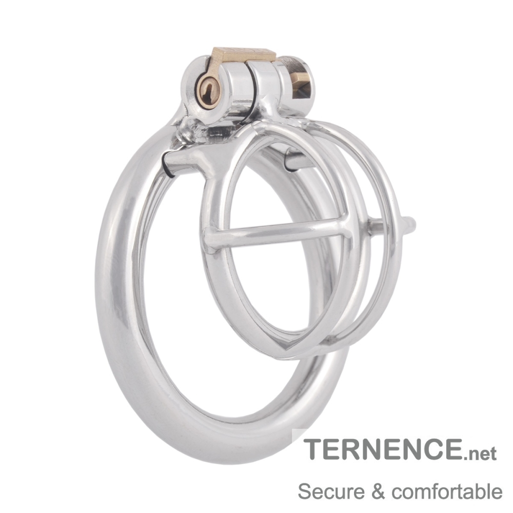 TERNENCE Men's Virginity Lock Belt Male Chastity Device Short Male Cock Cage for SM Penis Exercise Sex Toys