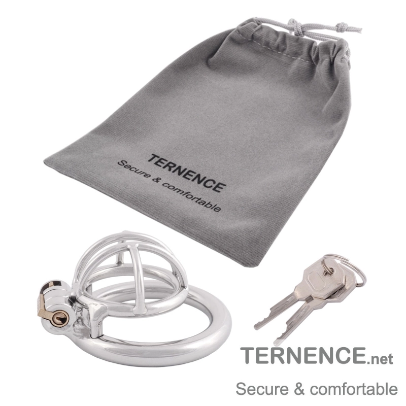 TERNENCE Men's Virginity Lock Belt Male Chastity Device Short Male Cock Cage for SM Penis Exercise Sex Toys