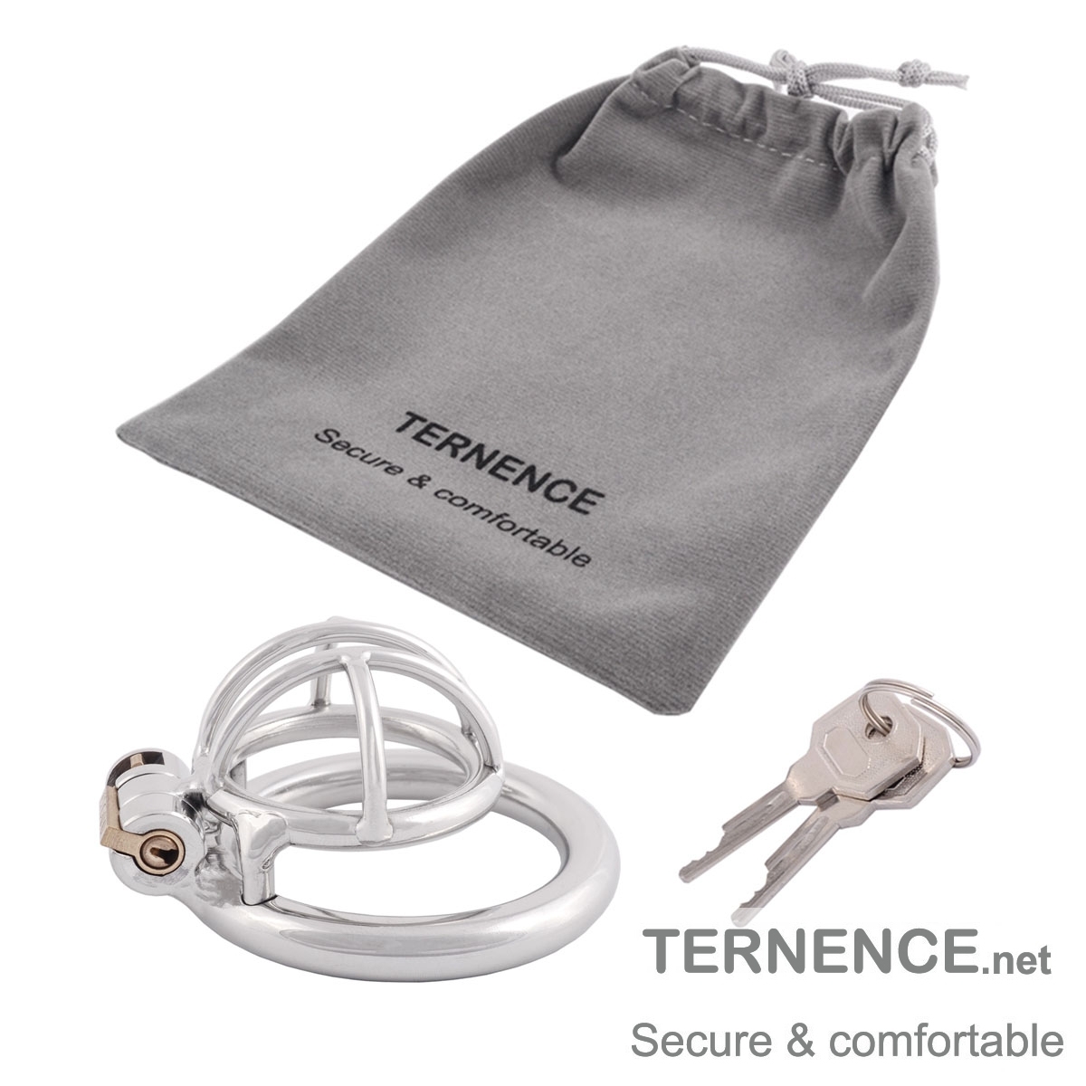 TERNENCE Men's Virginity Lock Belt Male Chastity Device Short Male Cock Cage for SM Penis Exercise Sex Toys