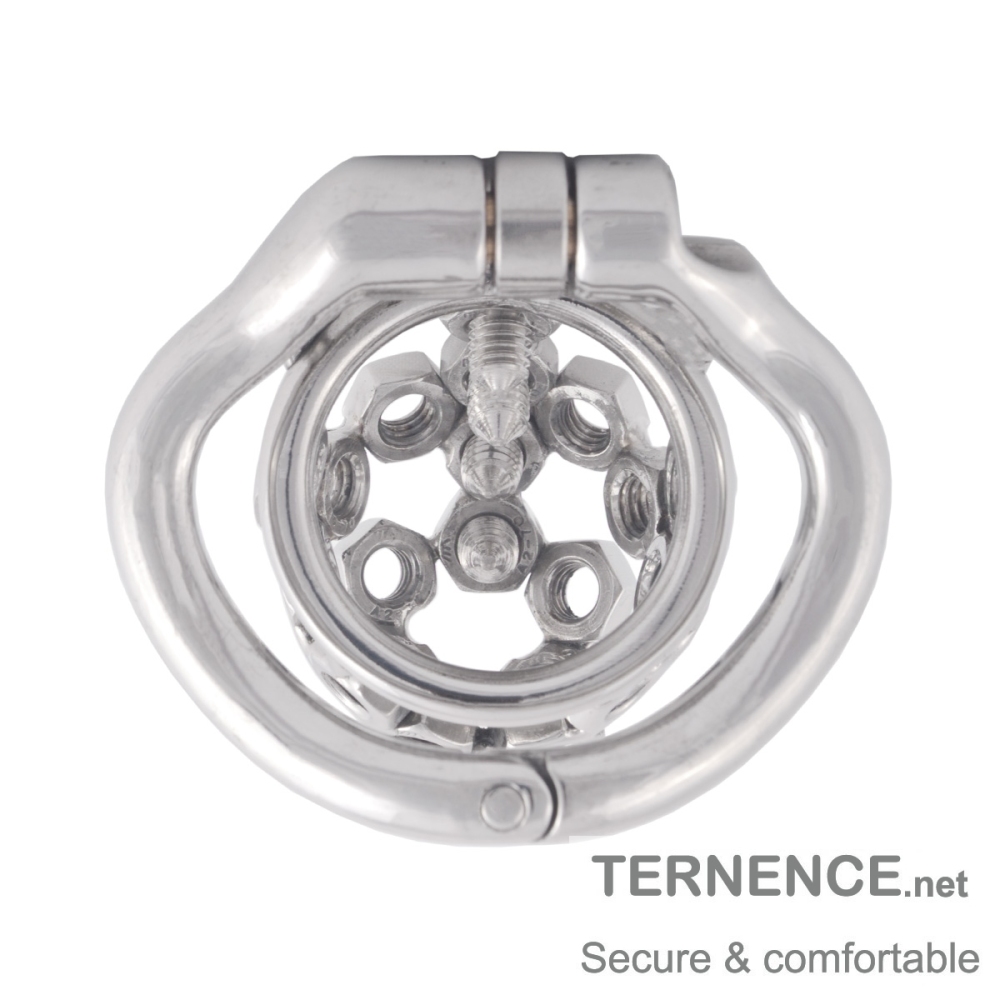 TERNENCE Ergonomic Design Stainless Steel Male Chastity Device Easy to Wear Male Cock Cage
