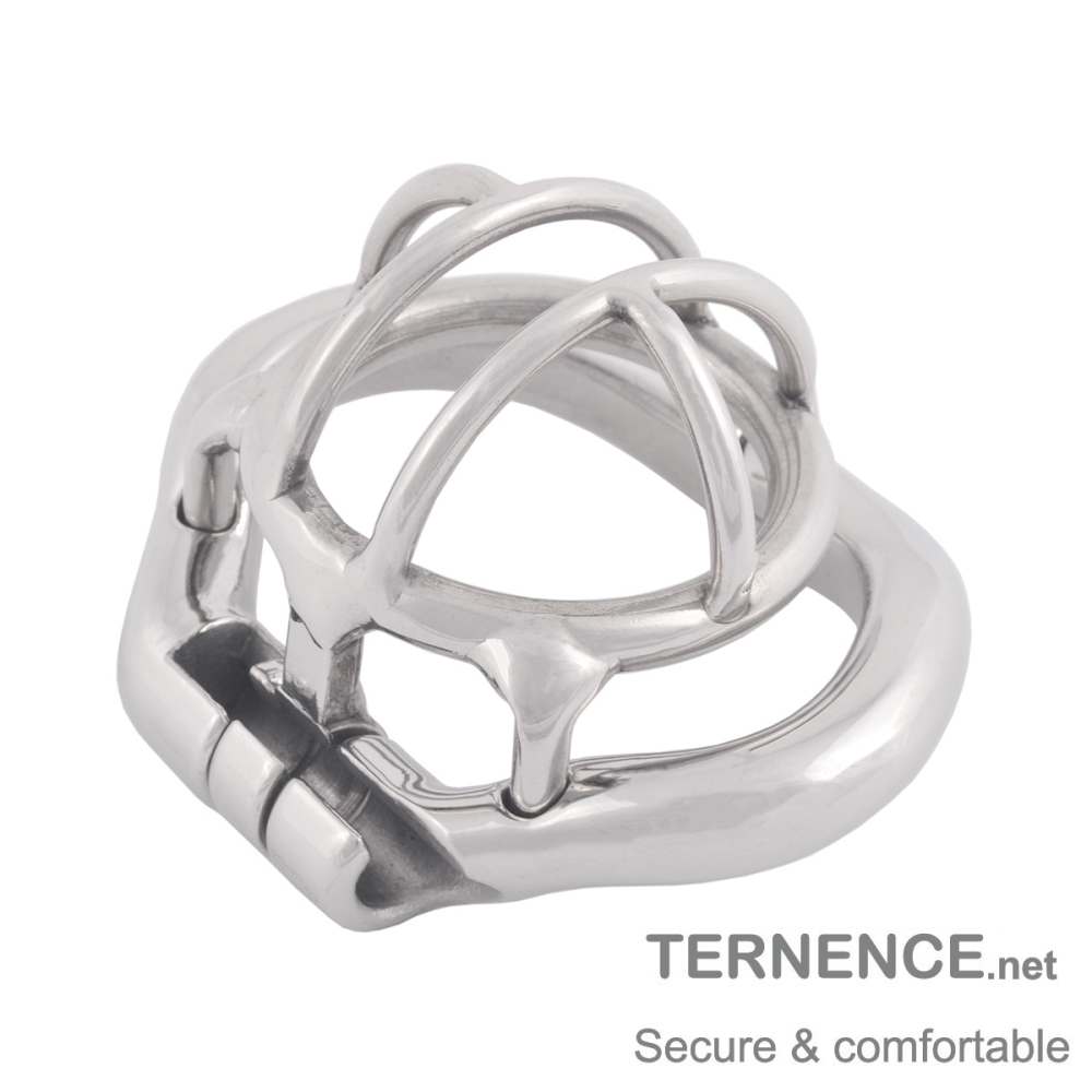 TERNENCE Super Small Stainless Steel Male Chastity Device Ergonomic Design Male Locked Cage Sex Toy