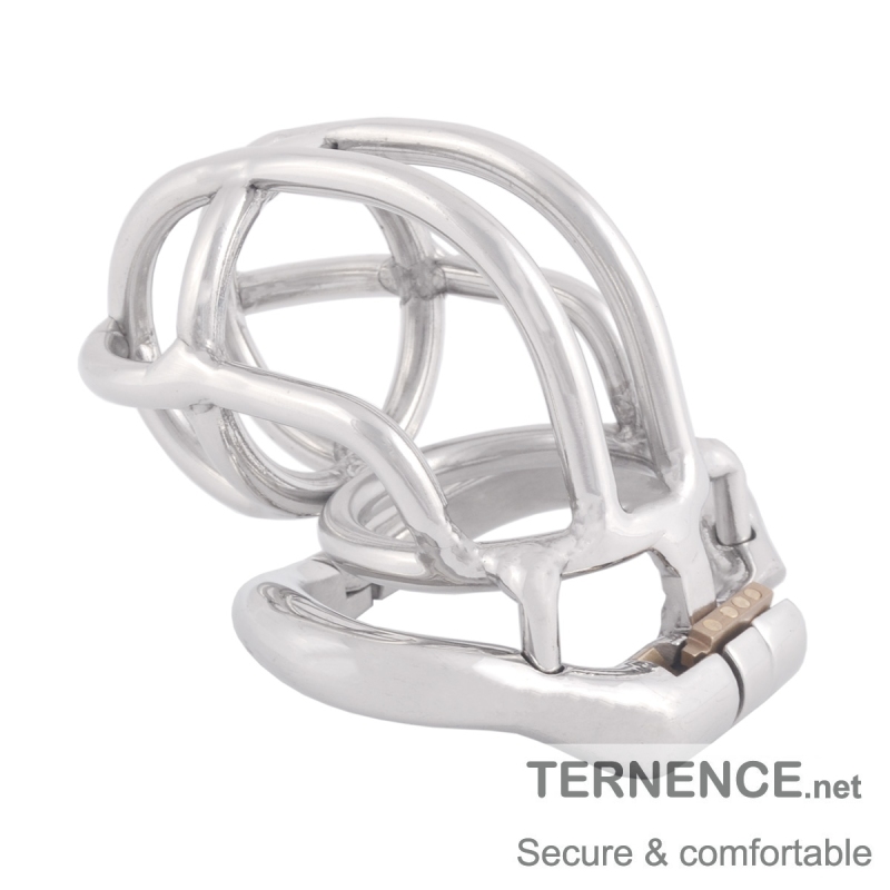 TERNENCE Ergonomic Design Chastity Device 304 Steel Stainless Easy to Wear Male Virginity Lock Chastity Belt