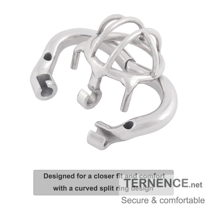 TERNENCE Super Small Stainless Steel Male Chastity Device Ergonomic Design Male Locked Cage Sex Toy