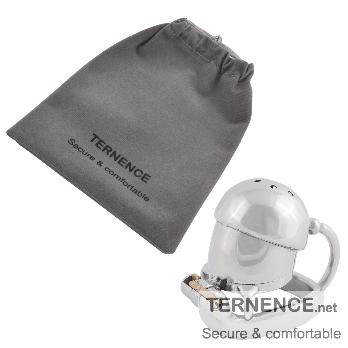 TERNENCE Male Chastity Cage Stealth Lock for Adults Solitary Extreme Confinement Cage