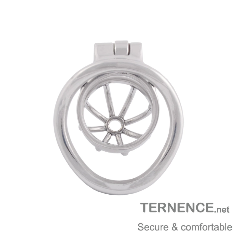 TERNENCE Hypoallergenic Stainless Steel Cock Cage Virginity Lock with Urethral Tube