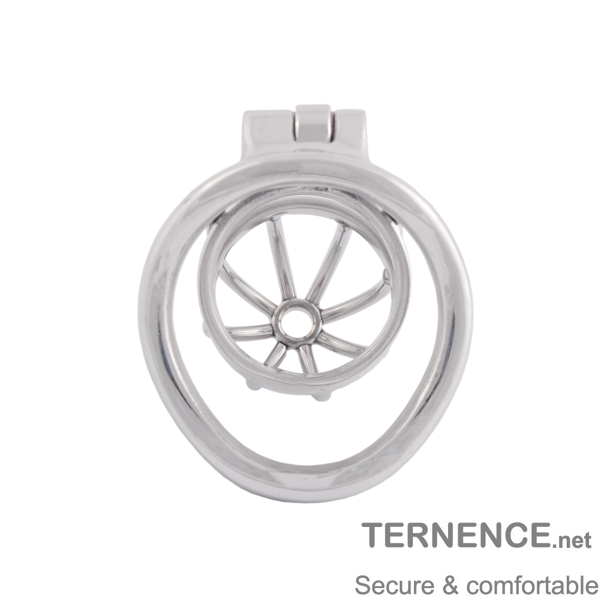TERNENCE Hypoallergenic Stainless Steel Cock Cage Virginity Lock with Urethral Tube