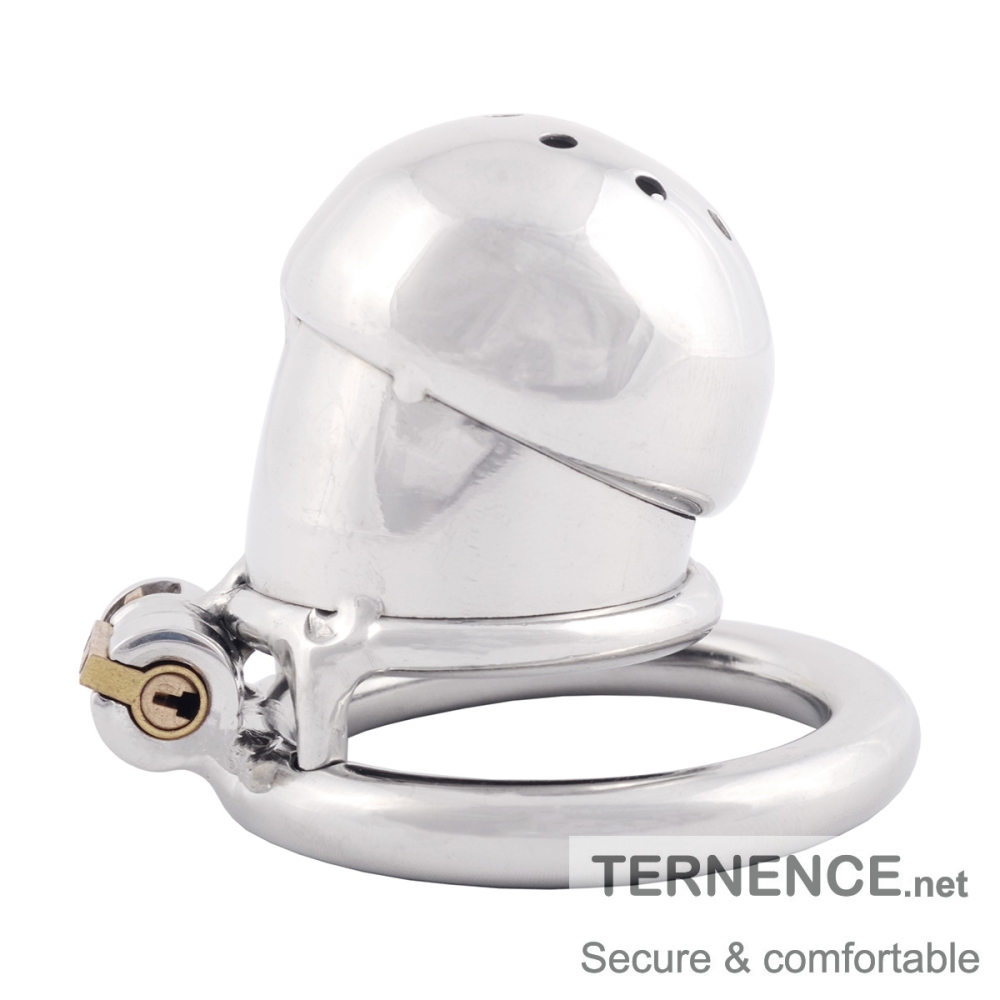 TERNENCE Male Cock Cage Penis Lock Device with Fetish Erotic Sex Toys for Men with Urethral Tube