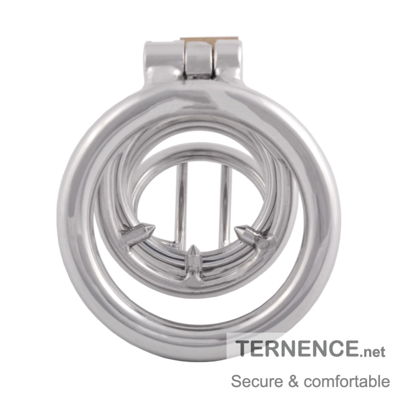 TERNENCE Male Chastity Cock Cage Adult Game Sex Toy with Anti-Off Ring