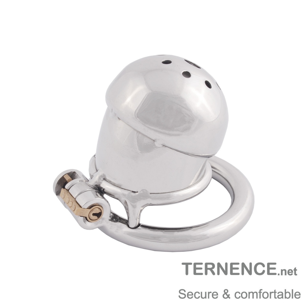 TERNENCE Penis Ring Virginity Lock Stainless Steel Chastity Belt Adult Game Sex Toy