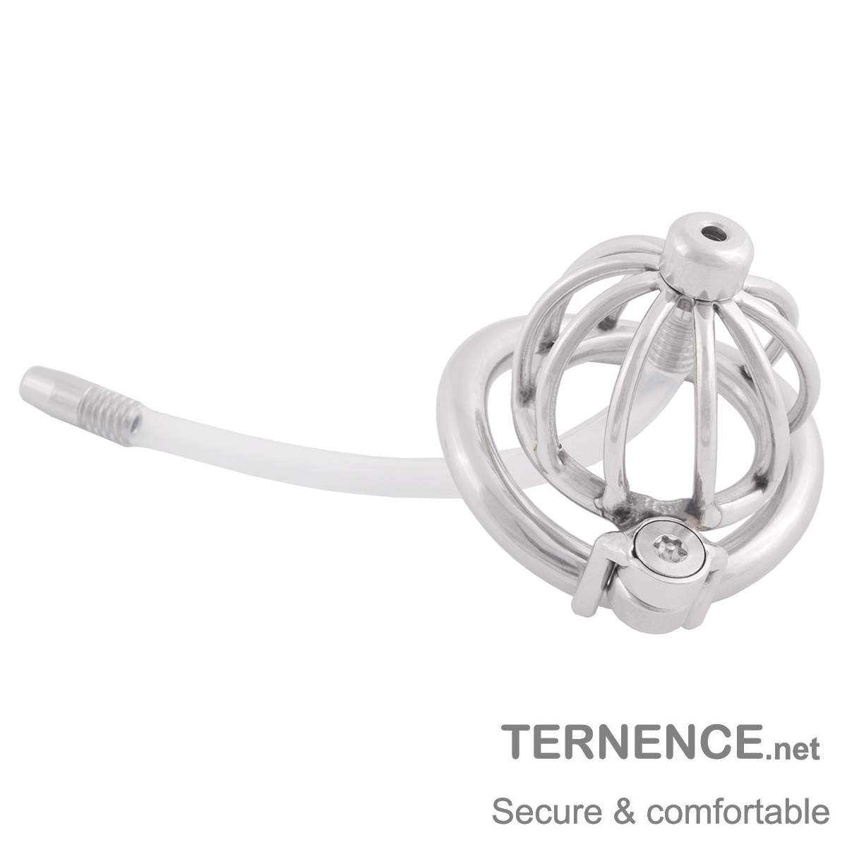 TERNENCE Male Cock Cage Super Small Male Locked Cage Sex Toy with Urethral Tube