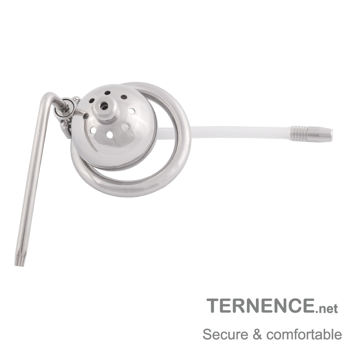 TERNENCE Short Male Cock Cage Adult Game Sex Toy with Catheter