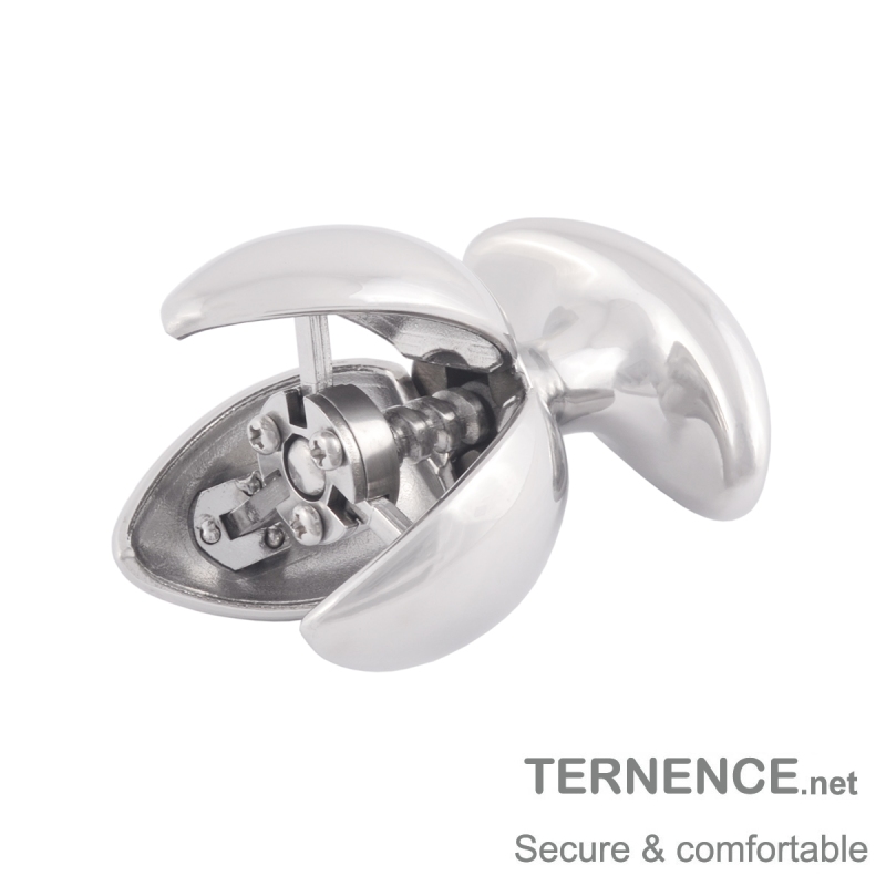 TERNENCE Metal Openable Anal Plugs 304 Stainless Steel Heavy Adjustable A-nus Lock with Handles Sex Toys Adult Games Men's Chastity Device