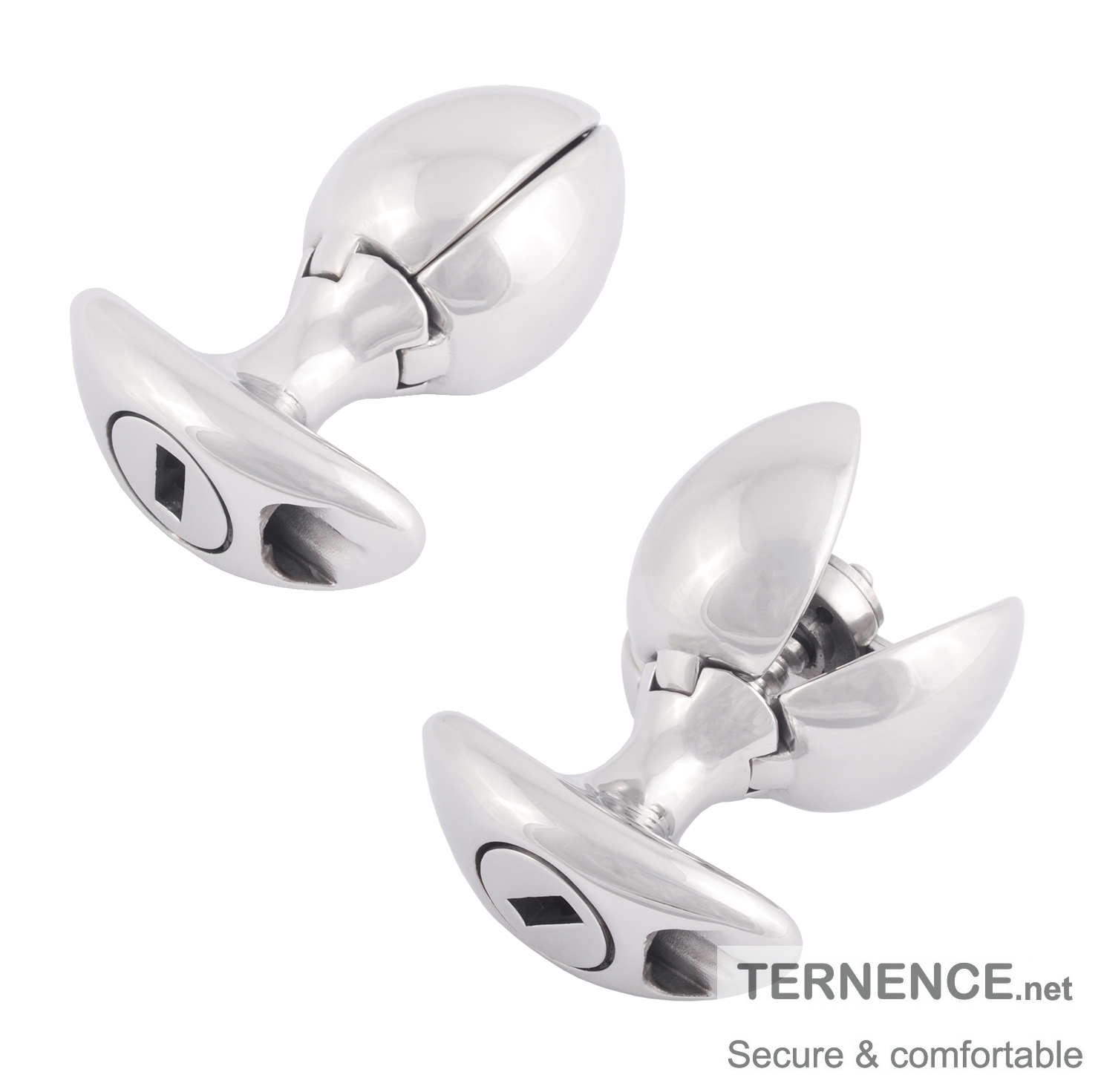 TERNENCE Metal Openable Anal Plugs 304 Stainless Steel Heavy Adjustable A-nus Lock with Handles Sex Toys Adult Games Men's Chastity Device