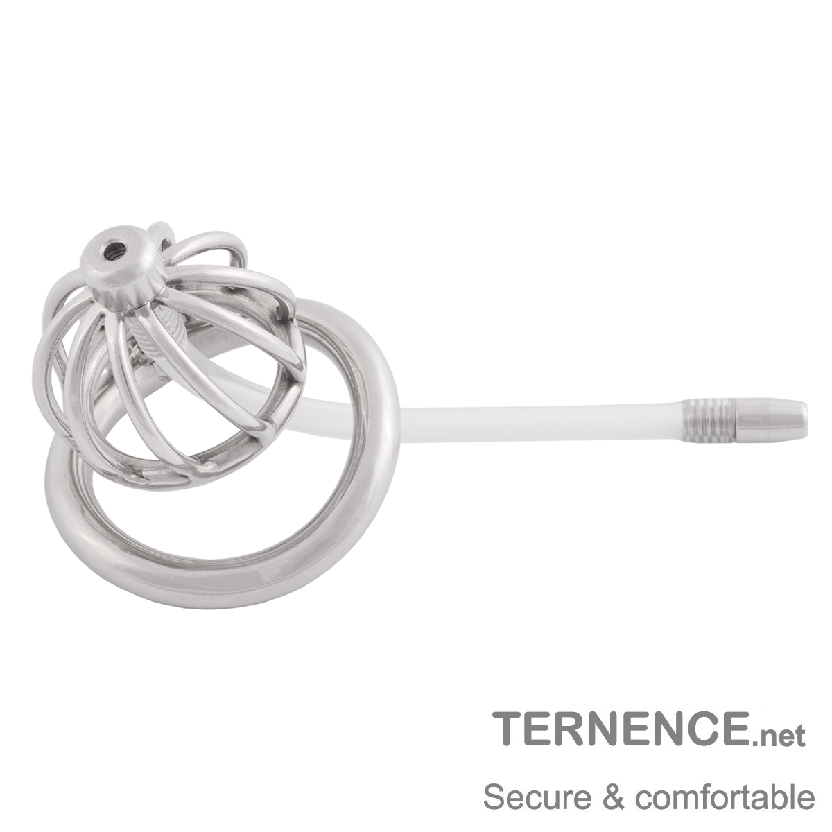 TERNENCE Male Cock Cage Super Small Male Locked Cage Sex Toy with Urethral Tube