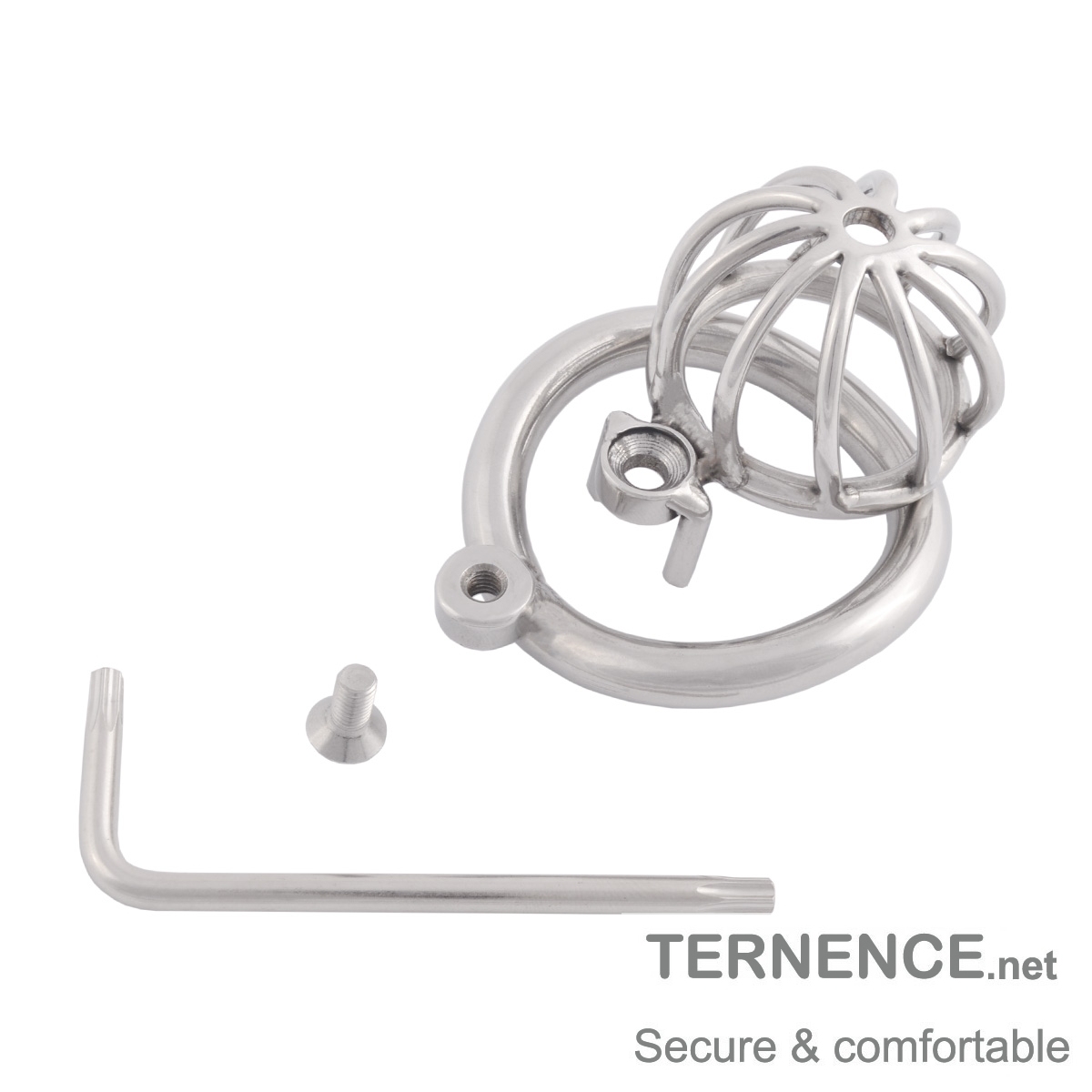 TERNENCE Male Virginity Lock Small Male Ergonomic Design Easy to Wear Cock Cage