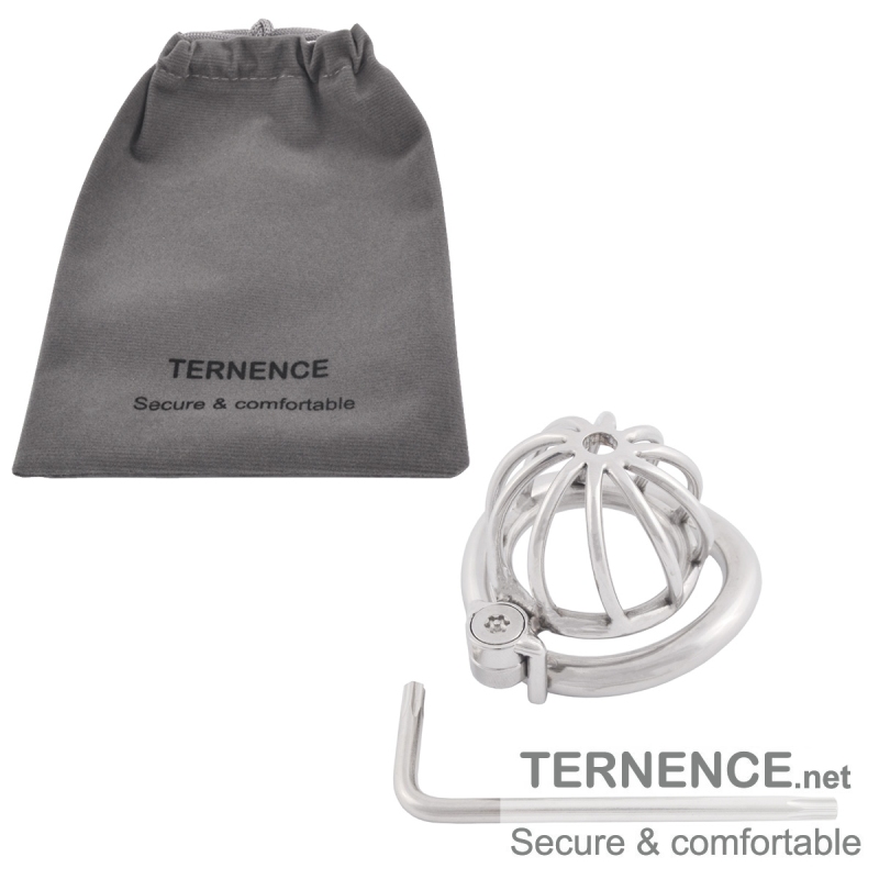 TERNENCE Male Virginity Lock Small Male Ergonomic Design Easy to Wear Cock Cage