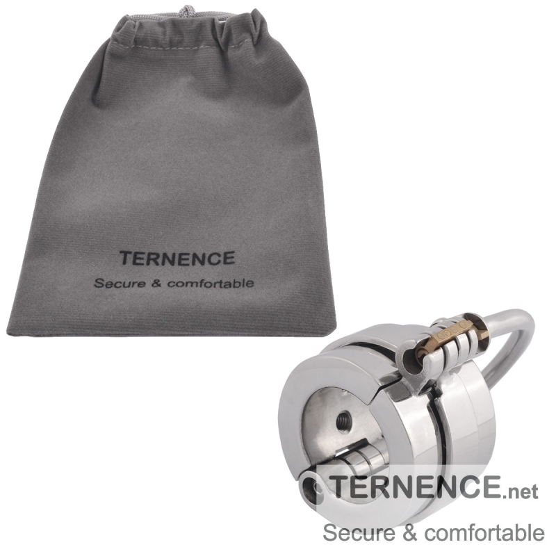 TERNENCE Cage Cock Ring Ball Stretchers Stainless Steel SM Exercise Sex Toys