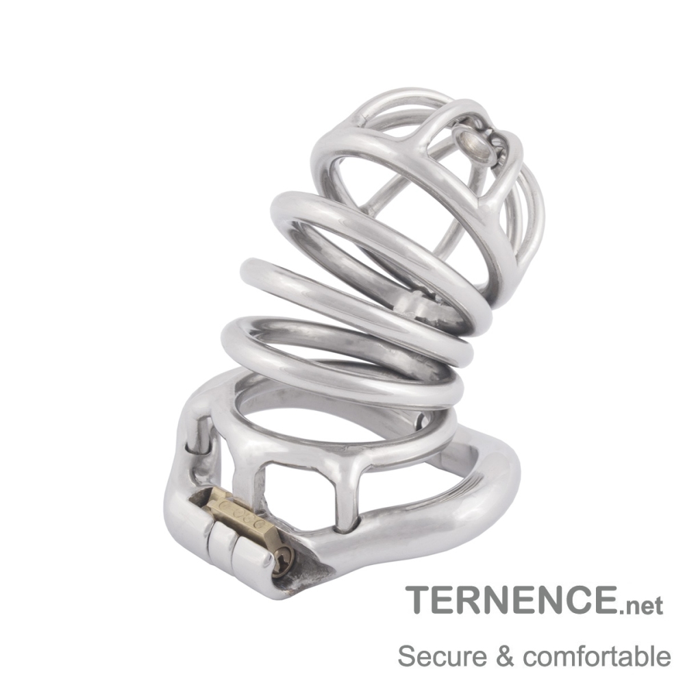 TERNENCE Comfortable Male Chastity Belt Ergonomic Design Long Cock Cage