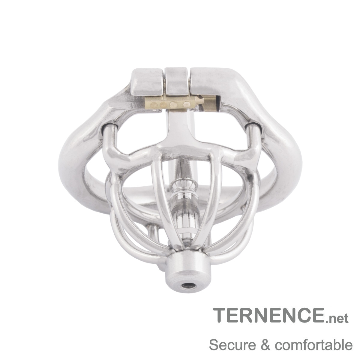 TERNENCE Chastity Locked Small Male Ergonomic Design Cock Cage with Urethral Tube