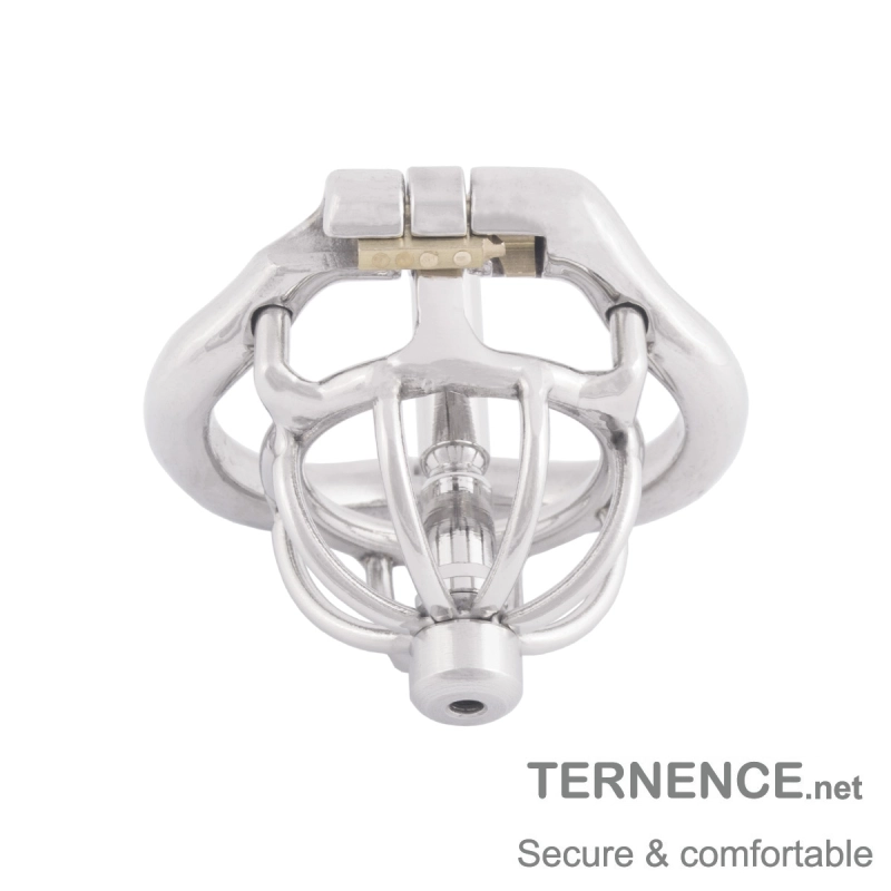 TERNENCE Chastity Locked Small Male Ergonomic Design Cock Cage with Urethral Tube