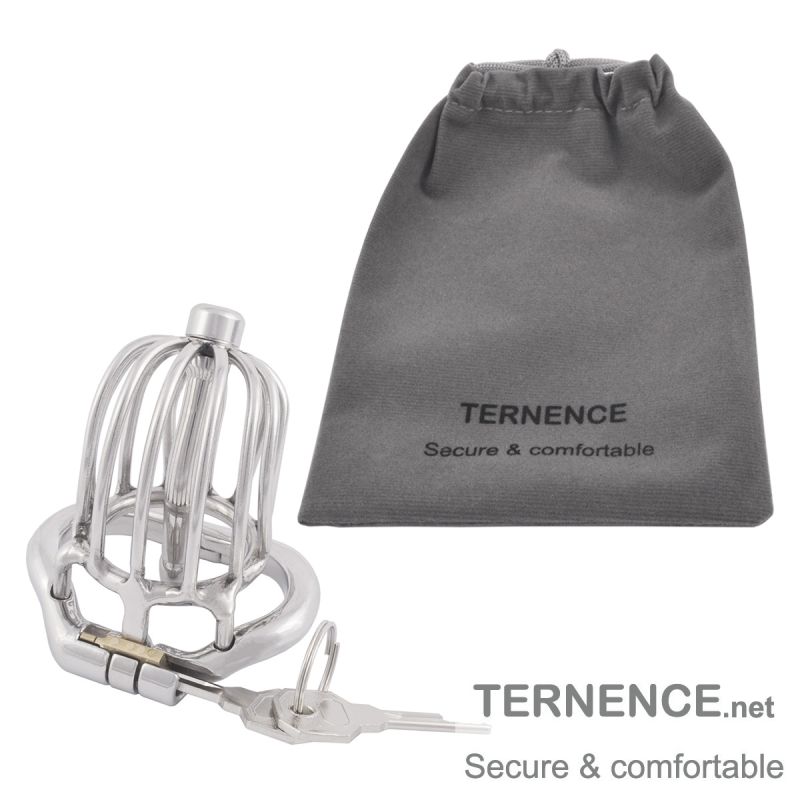 TERNENCE Male Comfortable Chastity Cock Cage SM Penis Exercise Sex Toys with Urethral Tube